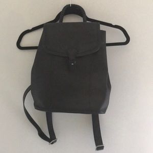 Black leather Liebeskind backpack/cross body bag